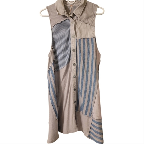 We The Free Santana Patched Denim Mini Dress - Picture 3 of 5